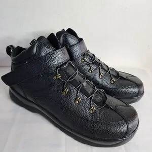 Apex Ariya Men's Hiking Boots Shoes Model A4100M Black Leather Size 14M