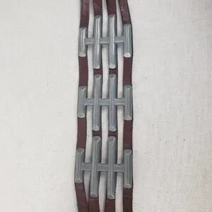 Apple Acc Of NY Leather Corset Belt Apocalypse Avant Garde Brutalist Fits 29-34"