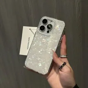 Apple IPhone 16 Pro Max Crystal Textured Holographic Full Protection Phone Case