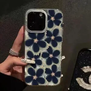 Apple IPhone 16 Pro/Max Shiny Floral Phone Case