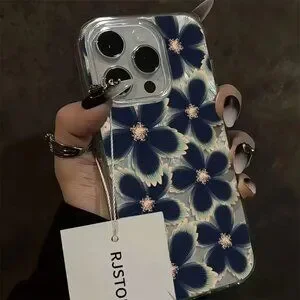 Apple IPhone 16 Pro/Max Shiny Floral Phone Case