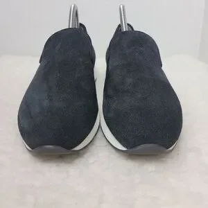 Aquatalia Karsyn Womens Sneaker Size 9.5 Black Suede Weatherproof Slip On Shoes