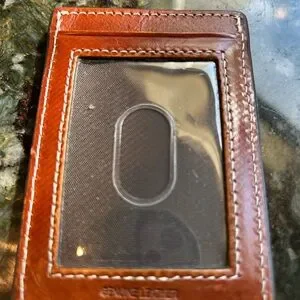 Ariat Men’s Walnut Moneyclip Wallet. EUC. Leather. Western. Cowboy
