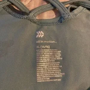 Army Camo Workout Top All In Motion Women's Size 14