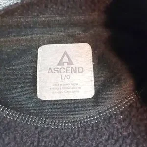 Ascend Women's Gray Teal Full-Zip Jacket L