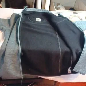 Ascend Women's Gray Teal Full-Zip Jacket L