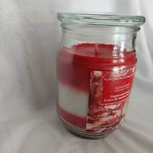 Ashland Candle Peppermint Bark Glass Jar W/Lid