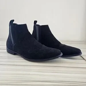 asos Black Men's Chelsea Ankle Boots Size S