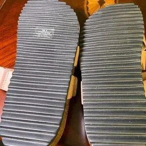 ASOS Gold Flat Slide On Sandal. Never Worn. Size 9