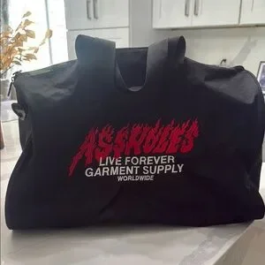 Assholes Live Forever Black Duffel Bag
