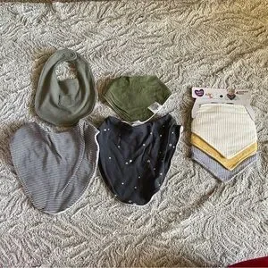 Assorted Bandana Bib Set Soft Cotton Accessories