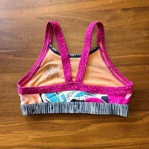 ATHLETA GIRL Paradise Splash Bikini & Shorts Girls XS 6 Athletic Swim Set