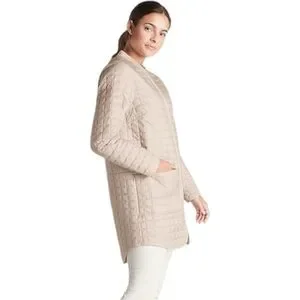 Athleta Grandview PrimaLoft Lightweight Quilted Puffer Coat Abalone XXS Like New