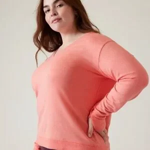 Athleta Sunrise V Neck Sweatshirt 1X