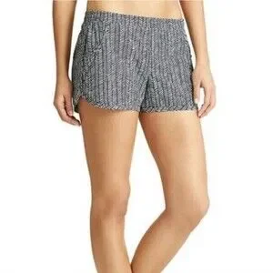 Athleta Women's Navy/Gray Print Tropic Stellar Athletic Running Shorts S Small