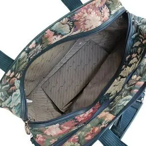 Atlantic Floral Tapestry Carry On Travel Bag Overnight Duffle 12x16x8