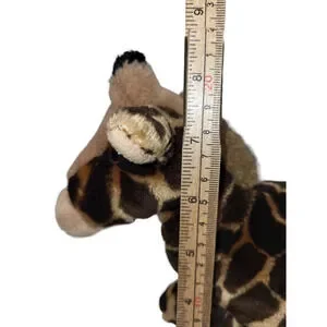 Aurora A&A Plush Giraffe Standing Stuffed Animal Brown Beanie Safari 9"