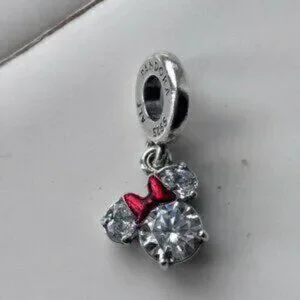 Authentic Disney Minnie Mouse Silhoutte Dangle Pandora Charm