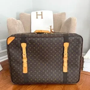Authentic Louis Vuitton Satellite 70 Luggage Bag Brown Monogram Canvas