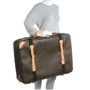 Authentic Louis Vuitton Satellite 70 luggage bag brown monogram canvas