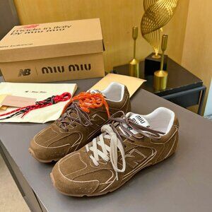 ✅Authentic New Balance X Miu Miu 530 Suede Brown Sneakers