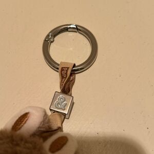 Authentic PopMart Labubu The Monsters Pin For Love Series "&" Brown Plush Pendan