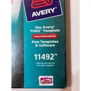Avery 11492 Index Maker 5-Tab Print/Apply Clear Label White Divider 10 Sets New