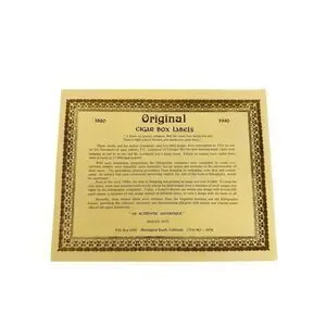 Aviation Airliner Original Cigar Label Bay City MI San Telmo Cigar Co. Embossed