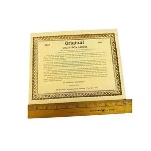 Aviation Airliner Original Cigar Label Bay City MI San Telmo Cigar Co. Embossed