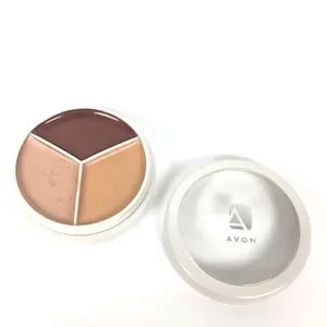 AVON Flawless Makeup Trio Brown Wheelin' Lip Eye Color Concealer Face