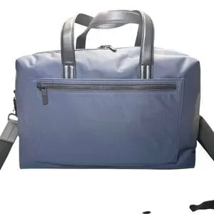 Away Unisex The Everywhere Leather Nylon Navy Blue Carry On Travel Bag