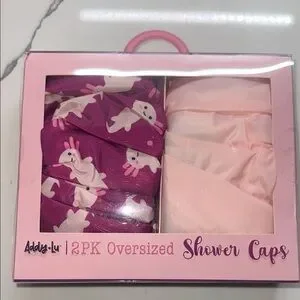 Axolotl Oversized Shower Cap 2 Pack