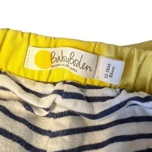Baby Boden Yellow Cotton Pants