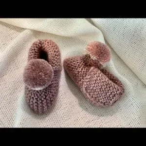 Baby Booties 0-3 Months Baby Shoes With Pompons Newborn Socks Baby Sho…