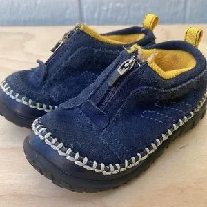 BABY GAP Blue Suede Shoes Size 5