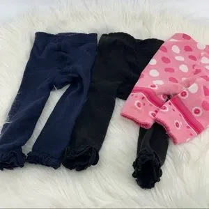 Baby girl knit footless tights - 6-18 months