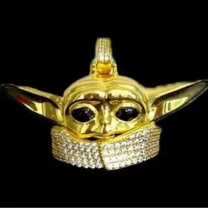 Baby YODA heavy charm for necklace