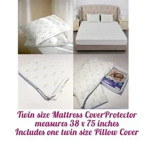 Bamboo Waterproof And Cooling Twin Mattress Protector And Pillow Cover Protector