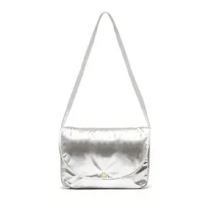 Ban.Do Metallic Silver Logged On Laptop Bag NWOT