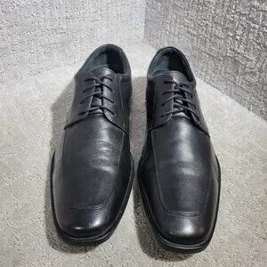Banana Republic Advanced Comfort Men's Size 10.5 US Black Leather Oxford Shoes