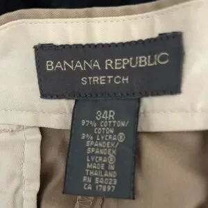 BANANA REPUBLIC Stretch Men’s Trousers (2 Pairs) Size 34R