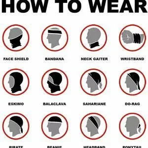 Bandana Neck Gaiter Skull Face Mask Bandanas Tube Breathable Rave Face Scarf US