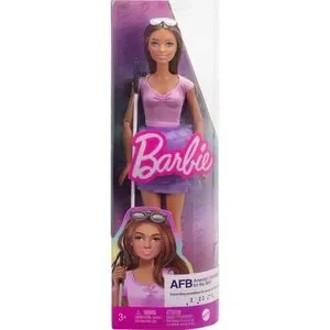 BARBIE DOLL 12.7" Fashionistas 65th Anniversary Brown Eyes Hair Pastel