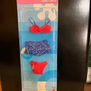 Barbie Essentials Red and Blue Underwear Set