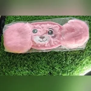 Barbiecore Kids Pink Animal Cartoon Fuzzy Face Mask