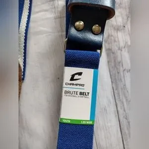 Baseball Blue Adjustable Belts Size‎ Youth