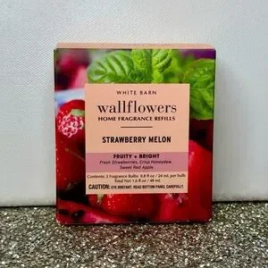 Bath And Body Works Wallflowers Strawberry Melon 2 Pack Refills NWT