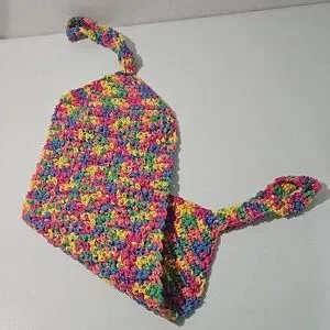 Bath Set Back Scrubber And Washcloth Handmade