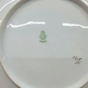 Bavaria Handpainted Violets Porcelain Plate