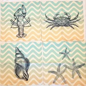 Beach Life 18×18 4 piece pillow cover set